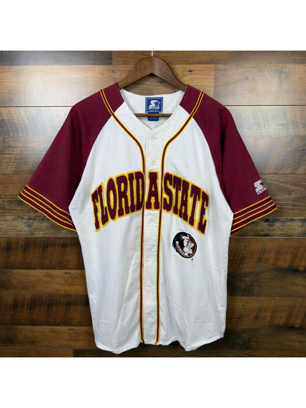 Vintage Florida State Seminoles Starter Baseball Jersey Large